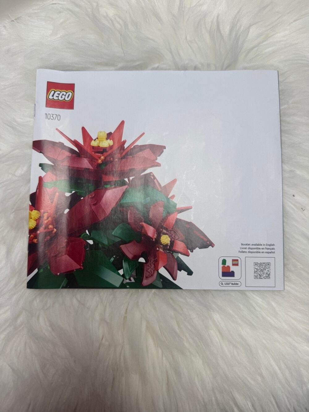 LEGO 10370 Poinsettia Instruction Manual Only
